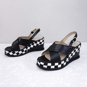 Francesco V. Slingback Wedge Platform Sandals